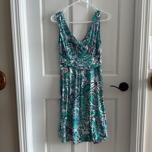 Lilly Pulitzer Shianne Seafoam Green Montauk Stretch Jersey Dress